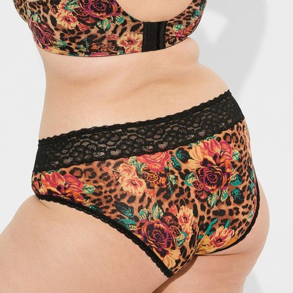 ♥️NWT VINTAGE TORRID PANTY SEAMLESS ANIMAL FLORAL PRINT MICROFIBER - PLUS SIZE - Picture 3 of 9